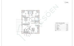 mājas projekts ar četrslīpu jumtu