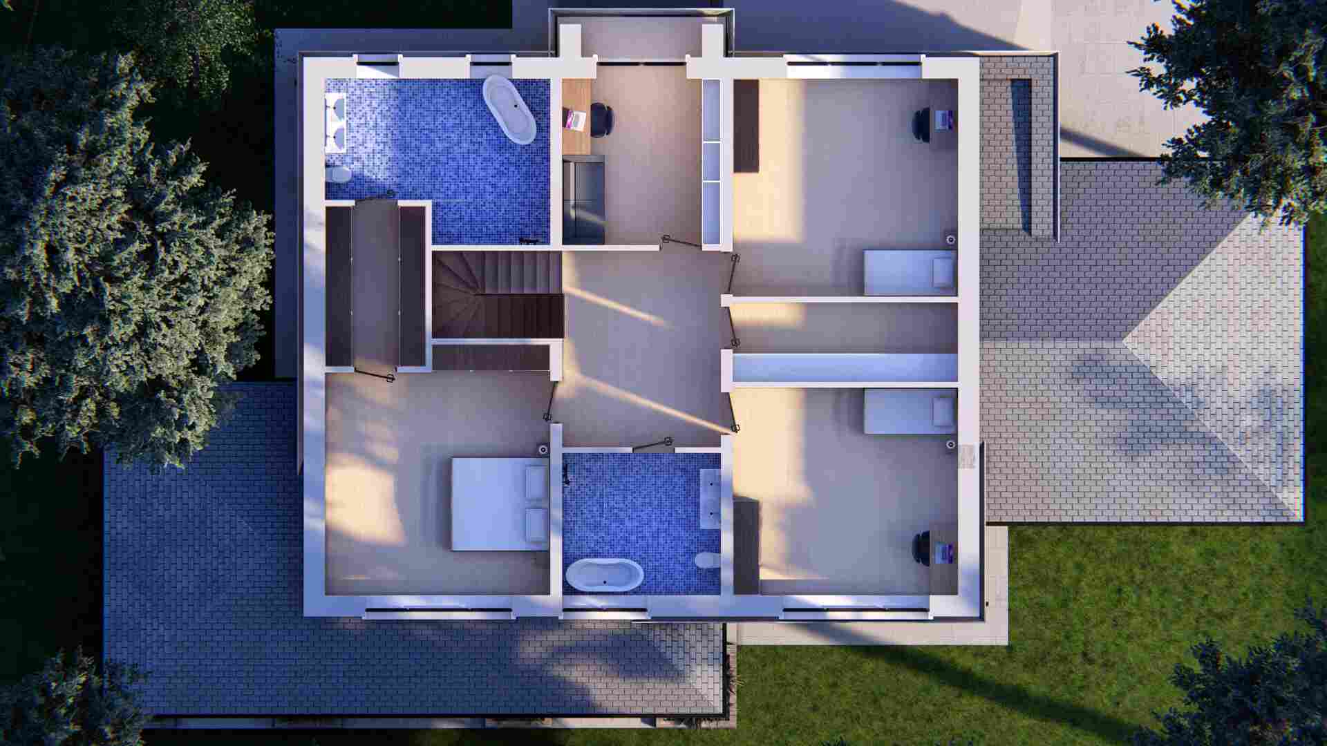 House E5 upper floor plan